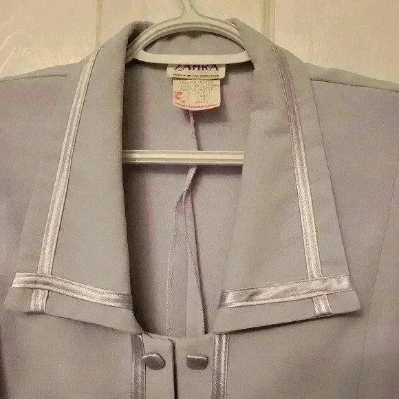 Vintage 90s Zahra Paris Star Mauve Skirt Suit Set Women’s Size 14 Made in Canada - Picture 11 of 11